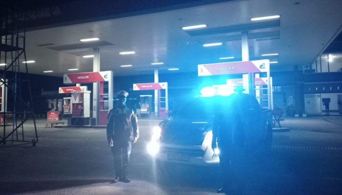 Sat Lantas Polres Polman Laksanakan Blue Light Patrol di Wilayah Hukumnya