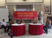 Pimpin Press Release, AKBP Anjar Purwoko Paparkan Capaian Kinerja Polres Polman Selama Tahun 2024 10 Pimpin Press Release, AKBP Anjar Purwoko Paparkan Capaian Kinerja Polres Polman Selama Tahun 2024