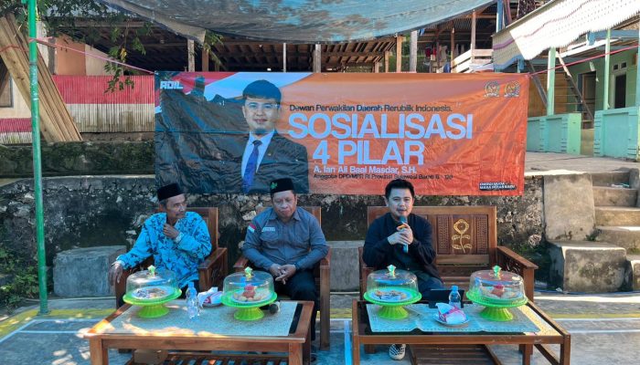 Perkuat Karakter Bangsa, Senator Andi Ian Ali Baal Sosialisasi Empat Pilar Kebangsaan di Desa Lego