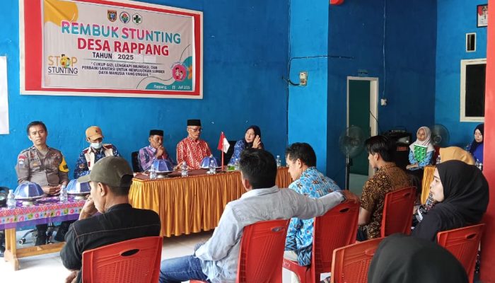 Pemdes Rappang Gelar Rembuk Stunting Wujud Komitmen Tekan Angka Gizi Buruk