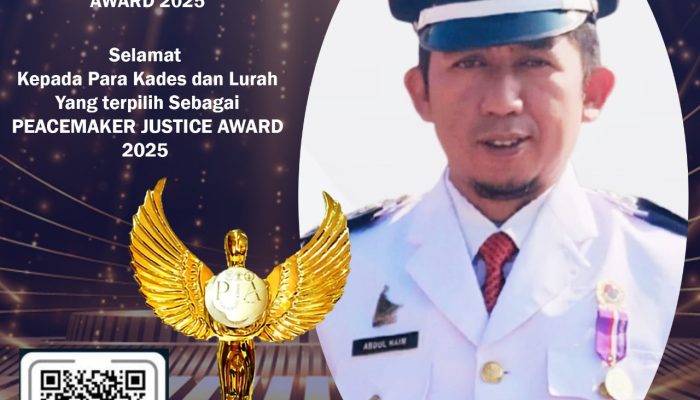 Kepala Desa Mammi Abdul Naim Wakili Polman di Peacemaker Justice Award 2025