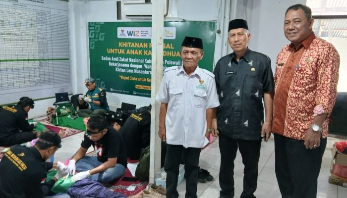 Gelar Sunatan Gratis, Baznas Polman Kolaborasi Dengan WIZ, Khitam Lem Nusantara dan West Bee