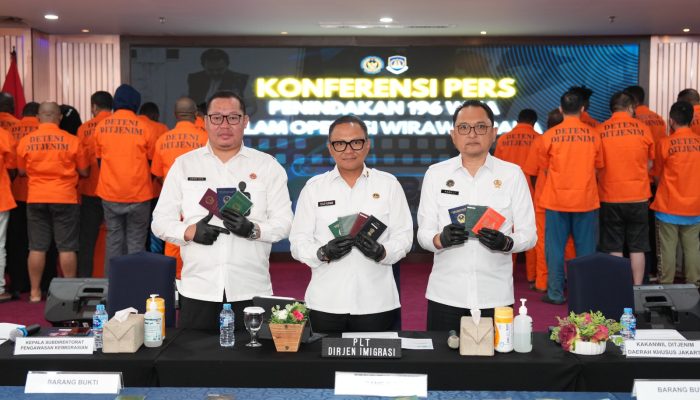 Imigrasi Tindak 196 WNA Yang Terjaring Operasi Wirawaspada di Jabodetabek