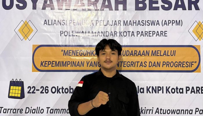 Nahkodai APPM Polman Kota Pare-pare, Amin Kuatkan Soliditas Mahasiswa Polman