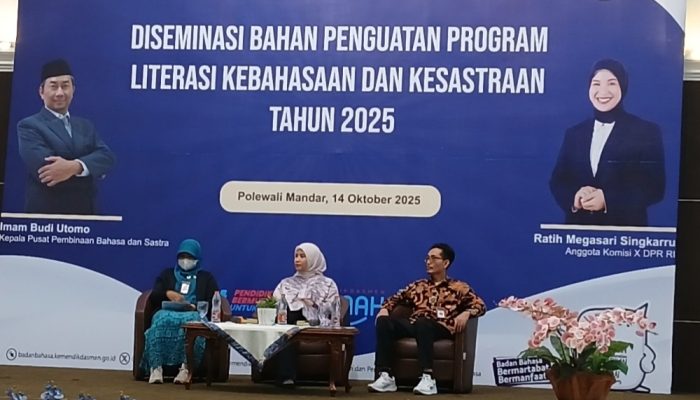 Ratih Singkarru Dorong Penguatan Literasi Kebahasaan dan Kesastraan di Polman