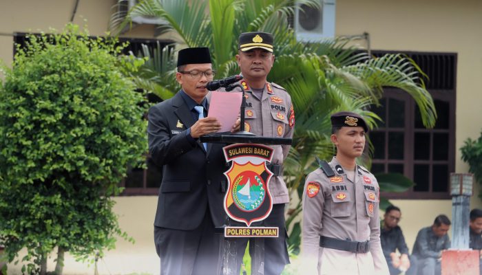 Gelar Pasukan Operasi Lilin Marano 2025 Digelar di Polres Polman