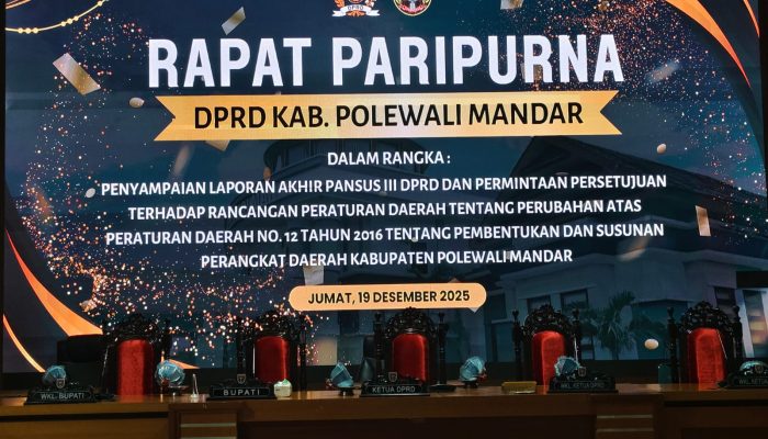 DPRD Polman Sahkan Ranperda Struktur Kelembagaan, Dishub Bergabung ke Tarkim
