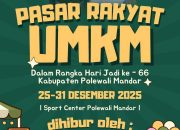 Sambut HUT ke-66 Kabupaten Polewali Mandar, Pasar Rakyat UMKM Digelar