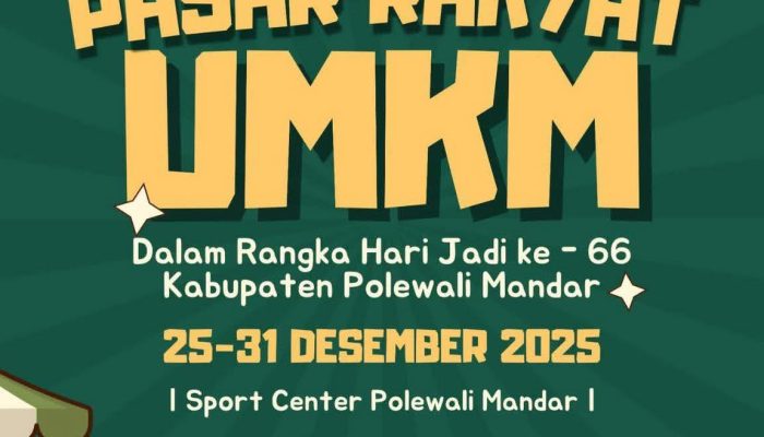Sambut HUT ke-66 Kabupaten Polewali Mandar, Pasar Rakyat UMKM Digelar