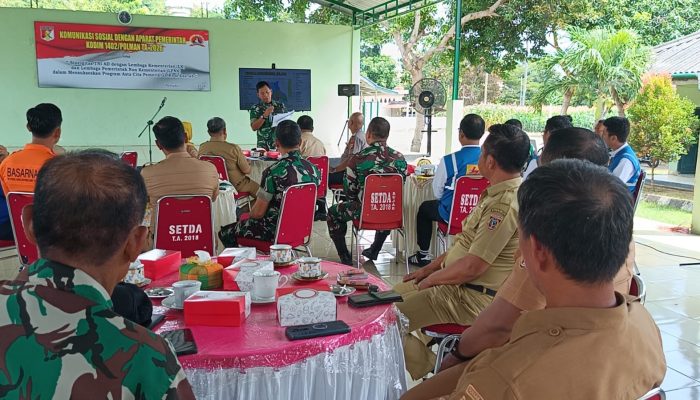 Kodim 1402/Polman Gelar Rakor Penanggulangan Bencana, Libatkan OPD dan Seluruh Camat se-Polman