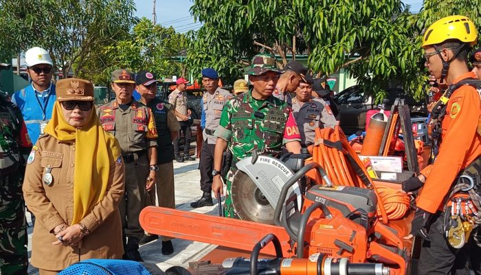Apel Kesiapsiagaan Bencana, Kodim 1402/Polman Satukan Unsur TNI-Polri dan OPD