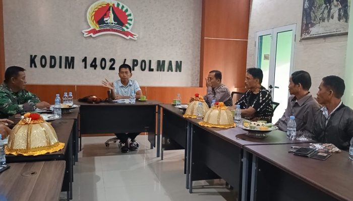 Dandim 1402/Polman Terima Audiensi Warga Bulo, TMMD ke-127 Segera Digelar