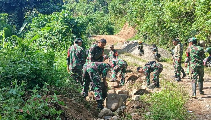 Pra-TMMD ke-127 Dimulai, TNI dan Warga Mulai Garap Sasaran Fisik di Polewali Mandar