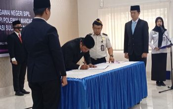 Lantik Dua ASN, Kakanim Polewali Mandar Tekankan Pengabdian dan Inovasi Layanan Digital