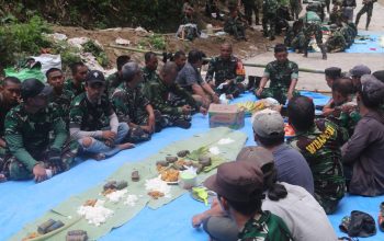 Sambut Ramadhan, Satgas TMMD Kodim 1402/Polman Gelar Tasyakuran dan Doa Bersama