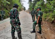 Dansatgas TMMD Sesuaikan Waktu Kerja Selama Ramadhan, Progres Rabat Beton Terus Berjalan