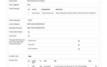 Pemkab Polman Anggarkan Rp. 1,2 M Untuk Pengadaan Bibit Kakao Bersertifikat
