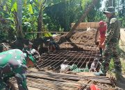 Dandim Turun Langsung, Pembangunan Jembatan Garuda di Bulubawang Terus Berlanjut