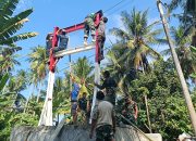 Tiang Pylon Terpasang, Jembatan Perintis Garuda Kian Nyata di Bulubawang