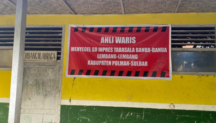 Puluhan Tahun Menanti Ganti Rugi, Ahli Waris Segel SD Inpres Banua-banua di Polman