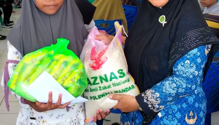 Baznas Polman Gelar Lebaran Yatim, Bantu Puluhan Anak