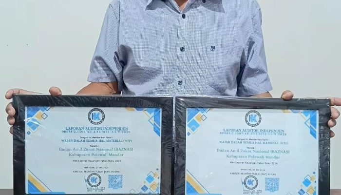 Baznas Polman Raih Opini WTP Dua Tahun Berturut-turut