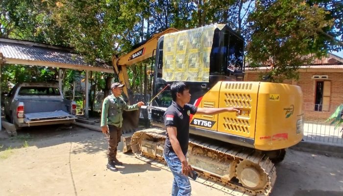 KPHL Mapilli Amankan Satu Unit Alat Berat