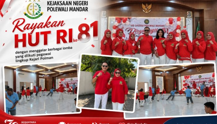 Kejari Polman Meriahkan HUT RI ke-81 Bersama Para Ikon Kejaksaan