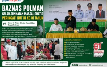 Peringati HUT RI Ke 81, Baznas Polman Gelar Sunatan Massal Gratis Bagi 81 Anak