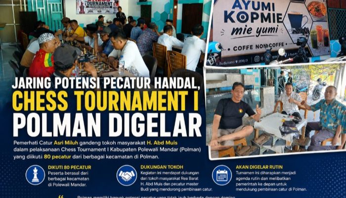 Jaring Bibit Pecatur, Chess Tournament I Polman Diikuti 80 Peserta