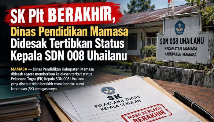 SK Plt Berakhir, Dinas Pendidikan Mamasa Didesak Tertibkan Status Kepala SDN 008 Uhailanu