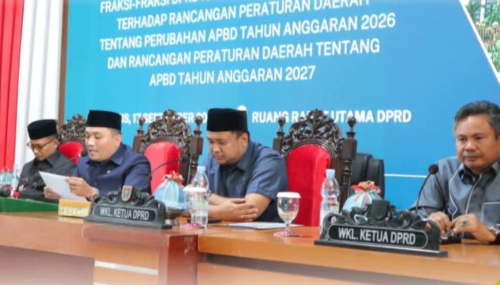 Fraksi Golkar-Gerindra Soroti Target PAD dan Alokasi Belanja APBD Perubahan Polman