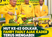 HUT ke-62 Golkar, Fahry Fadly Tekankan Soliditas dan Pengabdian